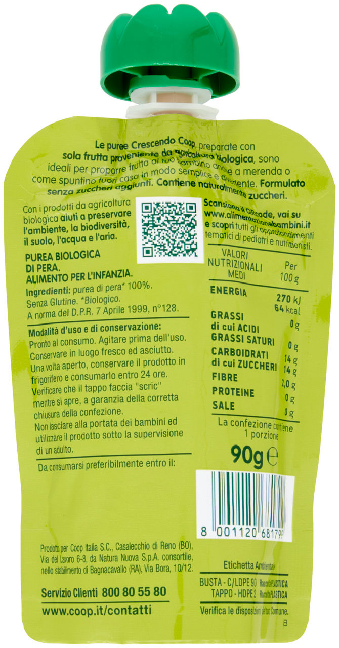 POUCHE BABY FRUIT BIO PERA COOP CRESCENDO G90 - Immagine 21