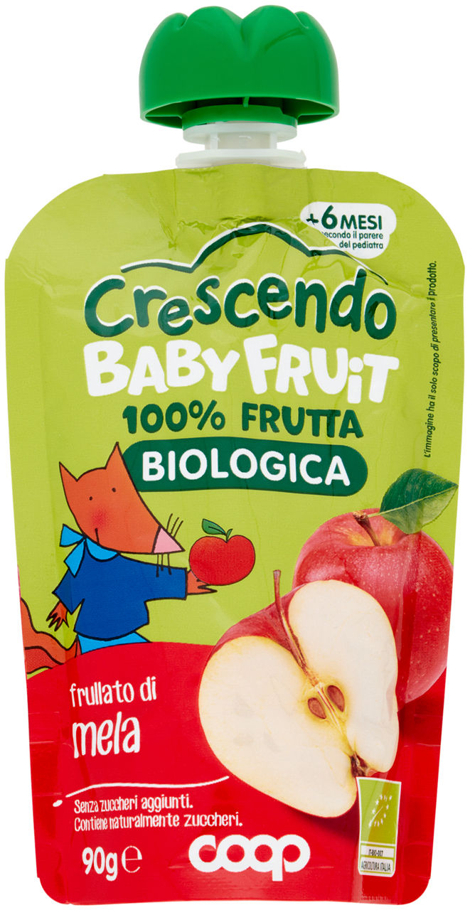 POUCHE BABY FRUIT BIO  MELA COOP CRESCENDO G90 - Immagine 01