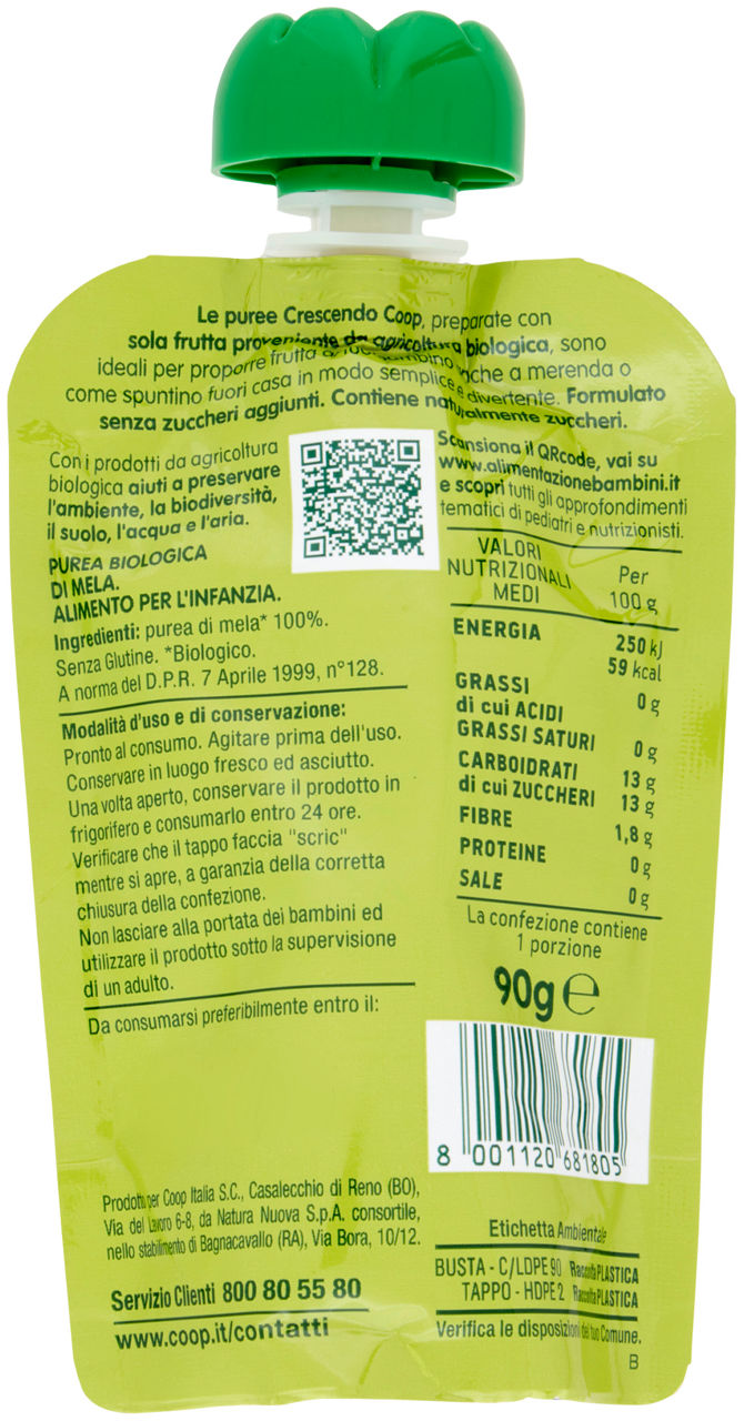 POUCHE BABY FRUIT BIO  MELA COOP CRESCENDO G90 - Immagine 21