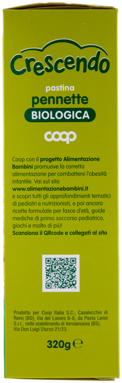 PASTINA DI SEMOLA DI GRANO DURO BIO PENNETTE COOP CRESCENDO G  320 - Immagine 31