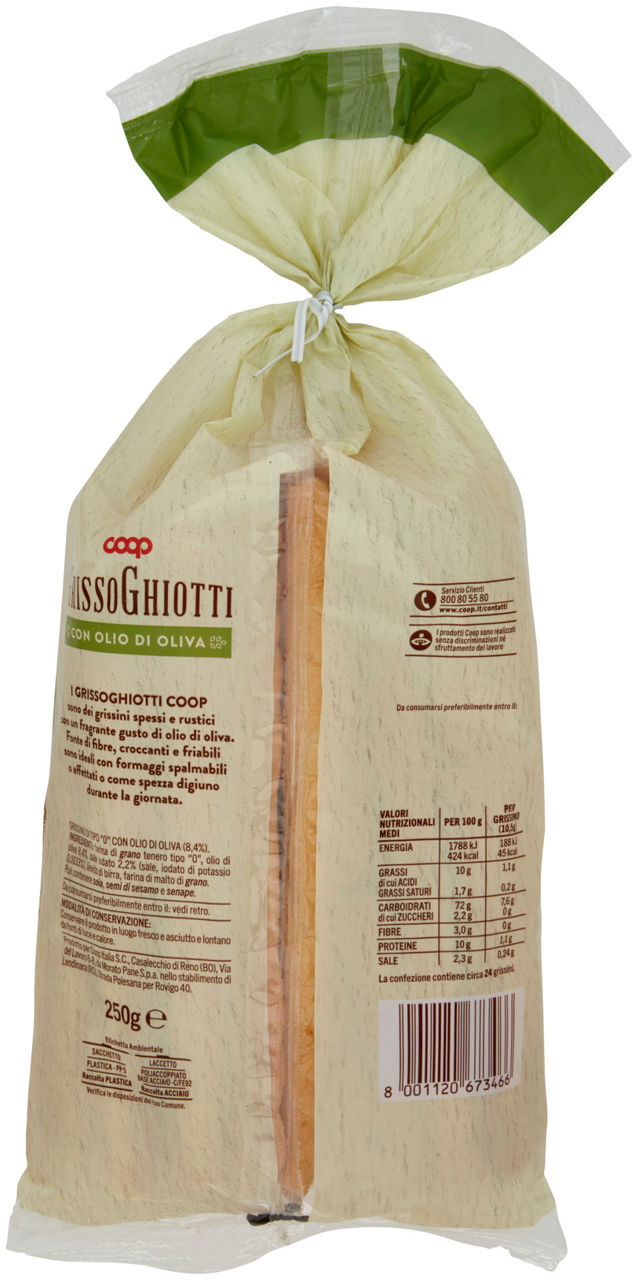 GRISSOGHIOTTI CON OLIO DI OLIVA COOP SACCHETTO G 250 - Immagine 21