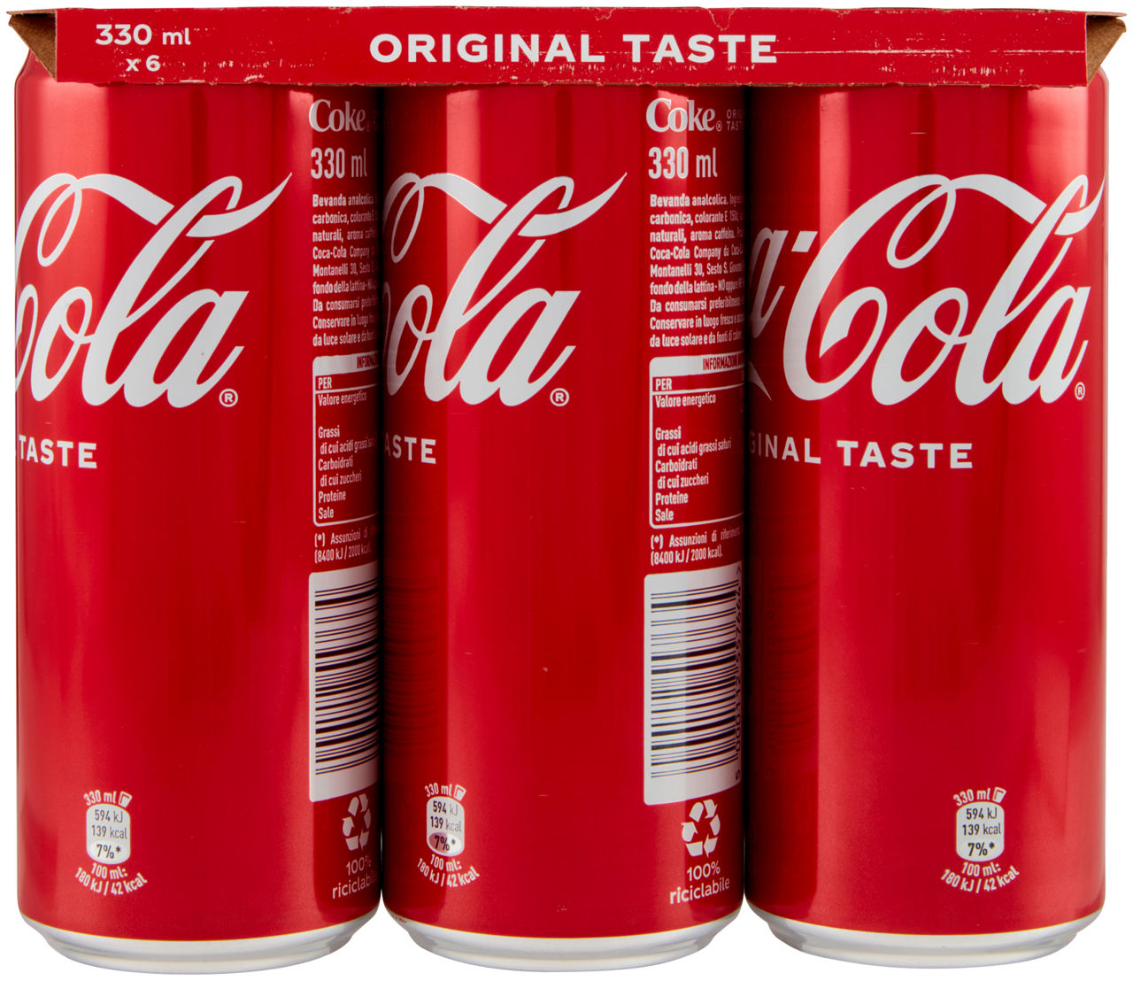 COCA COLA LATTINA CLUSTER ML 330 X 6 - Immagine 21