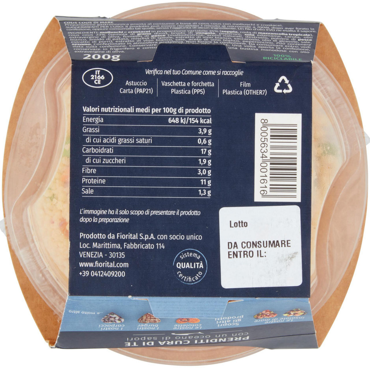 COUS COUS DI MARE FIORITAL PF 200 G ATP - Immagine 21