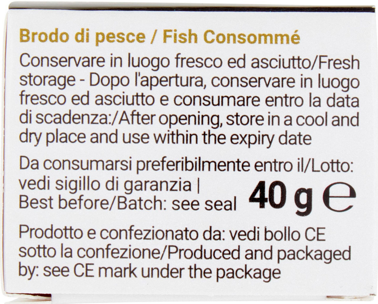 CONSOMME' DI PESCE RIUNIONE PF 40 G VASCHETTA - Immagine 21