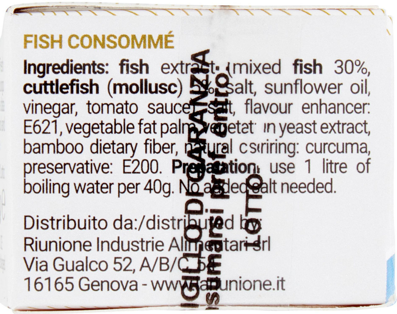 CONSOMME' DI PESCE RIUNIONE PF 40 G VASCHETTA - Immagine 11