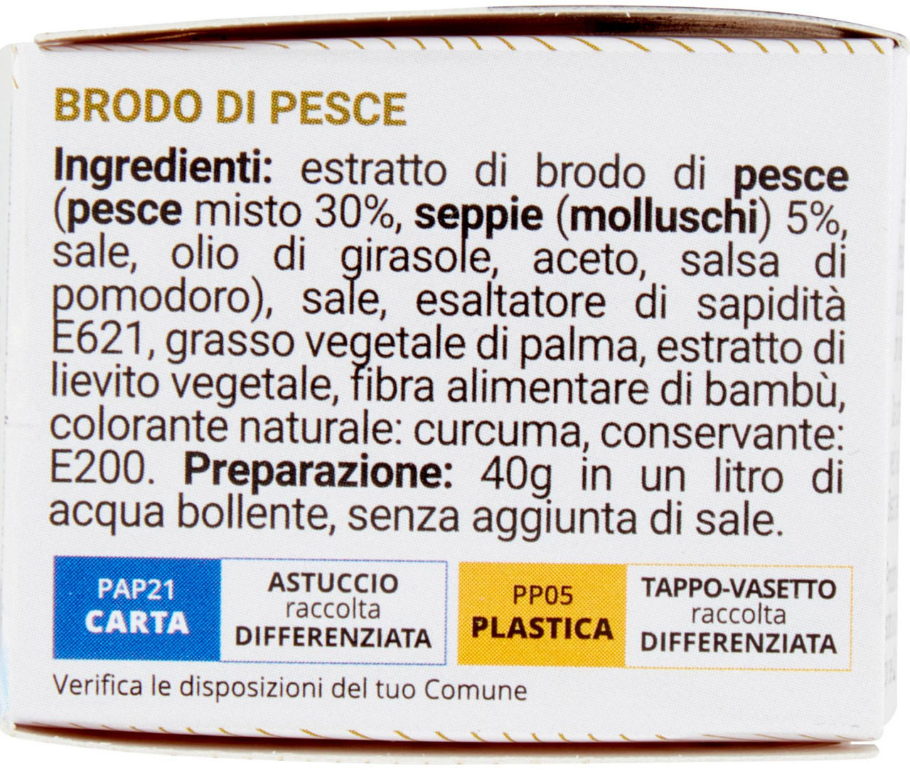 CONSOMME' DI PESCE RIUNIONE PF 40 G VASCHETTA - Immagine 31