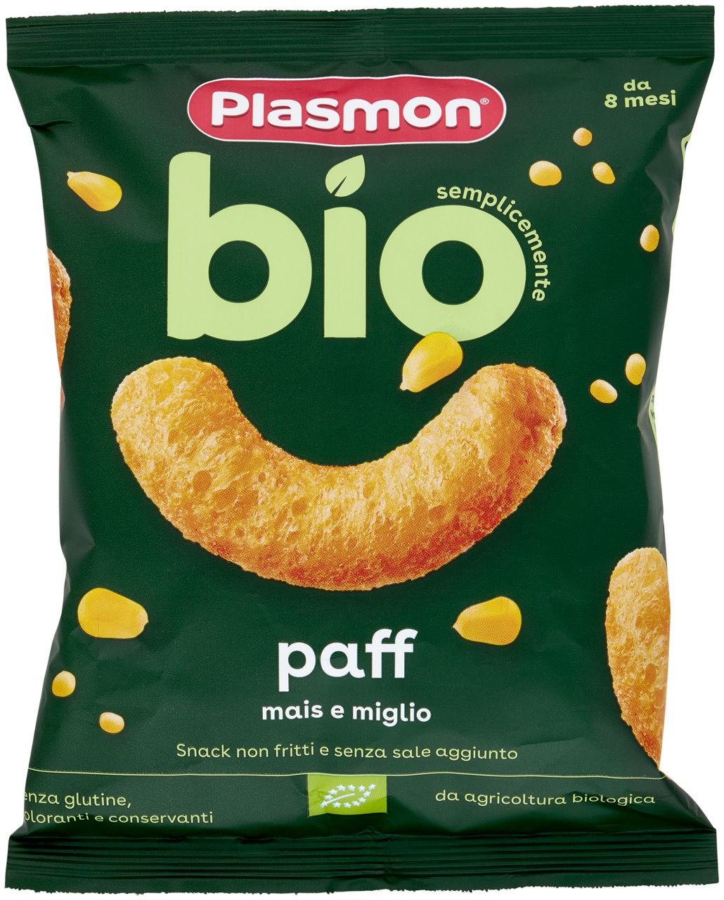 Snack paff mais e miglio bio 8+ mesi 150 gr