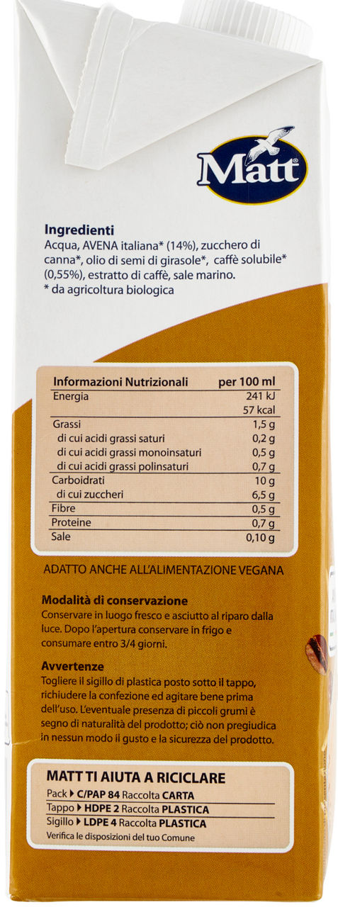 Bevanda di avena e caffè bio 1 lt - Immagine 11