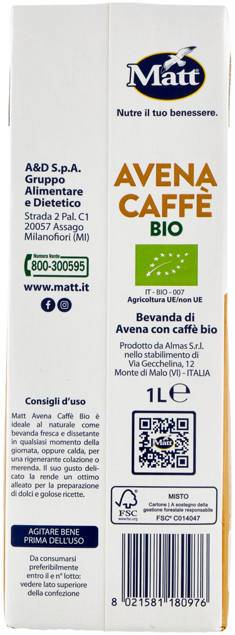 Bevanda di avena e caffè bio 1 lt - Immagine 21