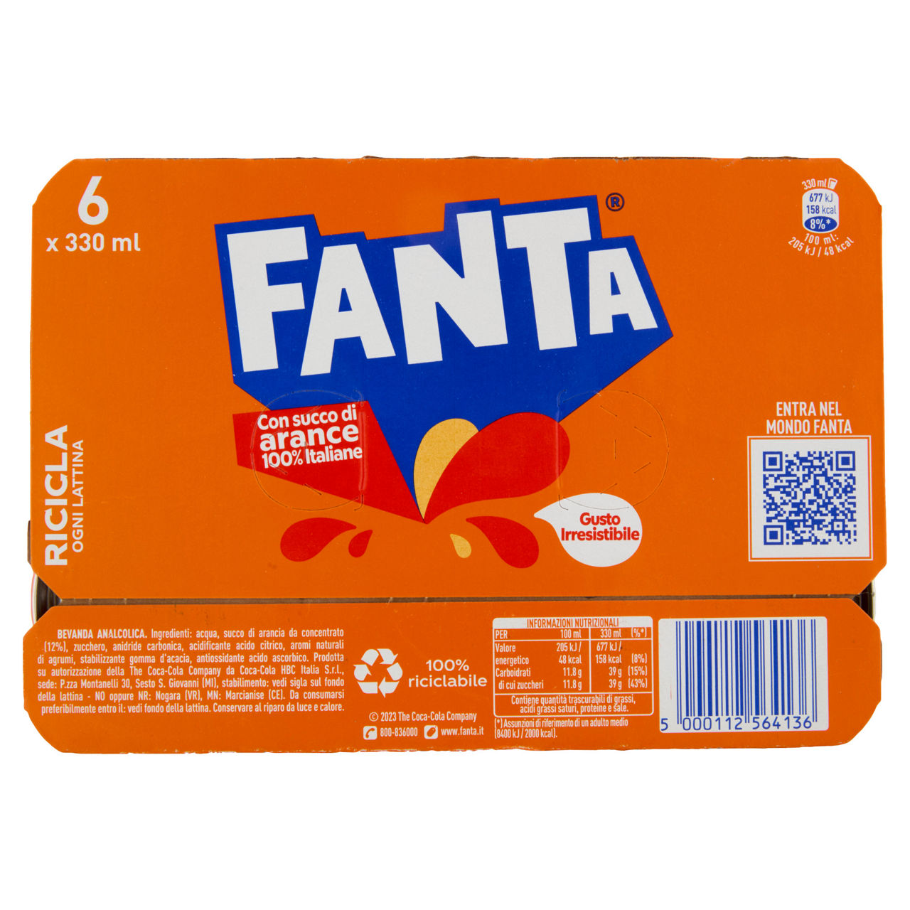 FANTA ORANGE LATTINA CLUSTER ML.330 X6 - Immagine 41