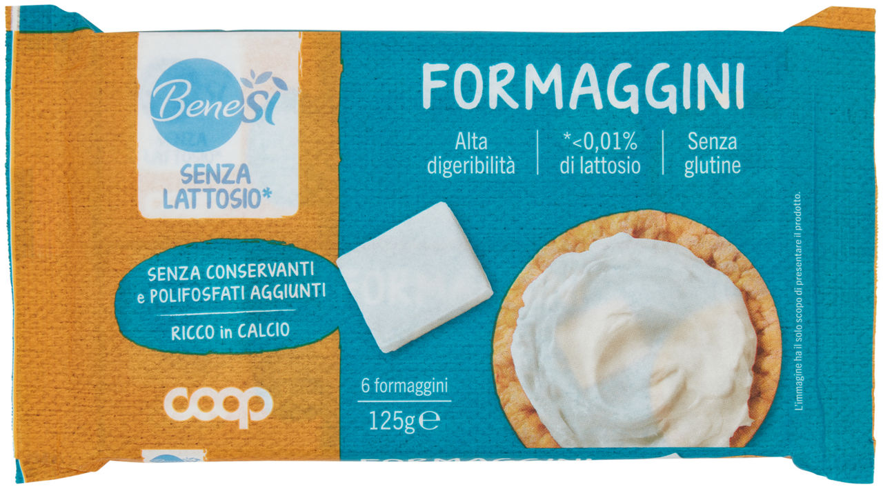 Formaggini senza lattosio 6 pz 125 gr