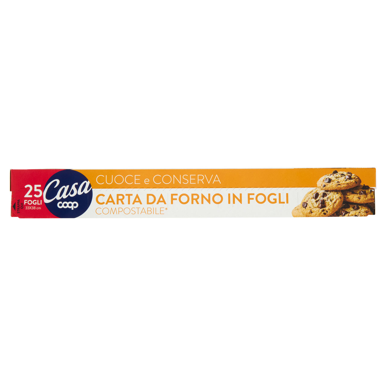 Carta forno in fogli preatagliati coop casa fsc pz.25