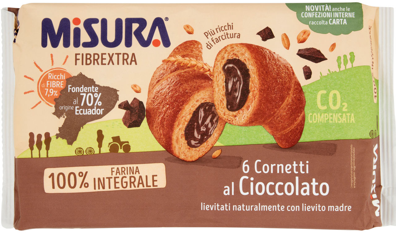 Cornetto integrale cioccolato 308 gr - Immagine 01