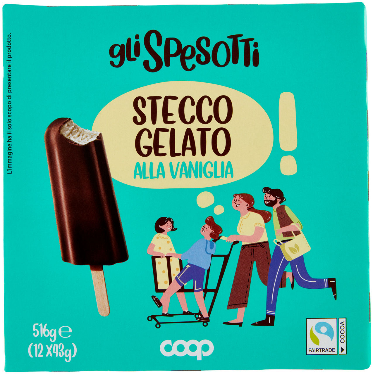 Stecco gelato alla vaniglia 12 pz 516 gr