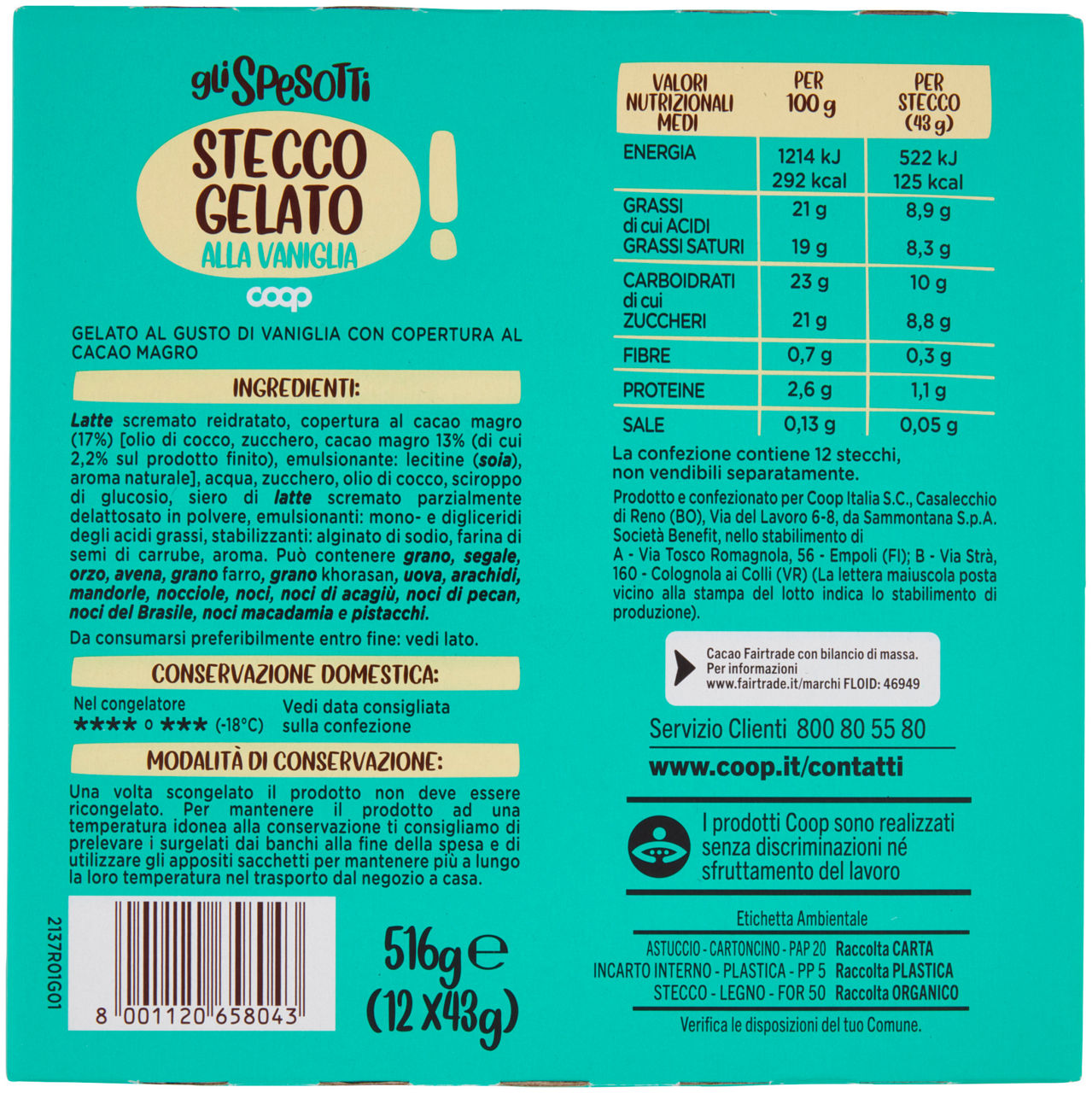 Stecco gelato alla vaniglia 12 pz 516 gr - Immagine 21