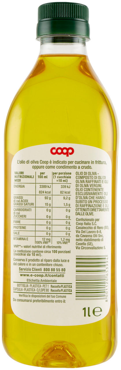 OLIO DI OLIVA PET BOTTIGLIA COOP L 1 - Immagine 21