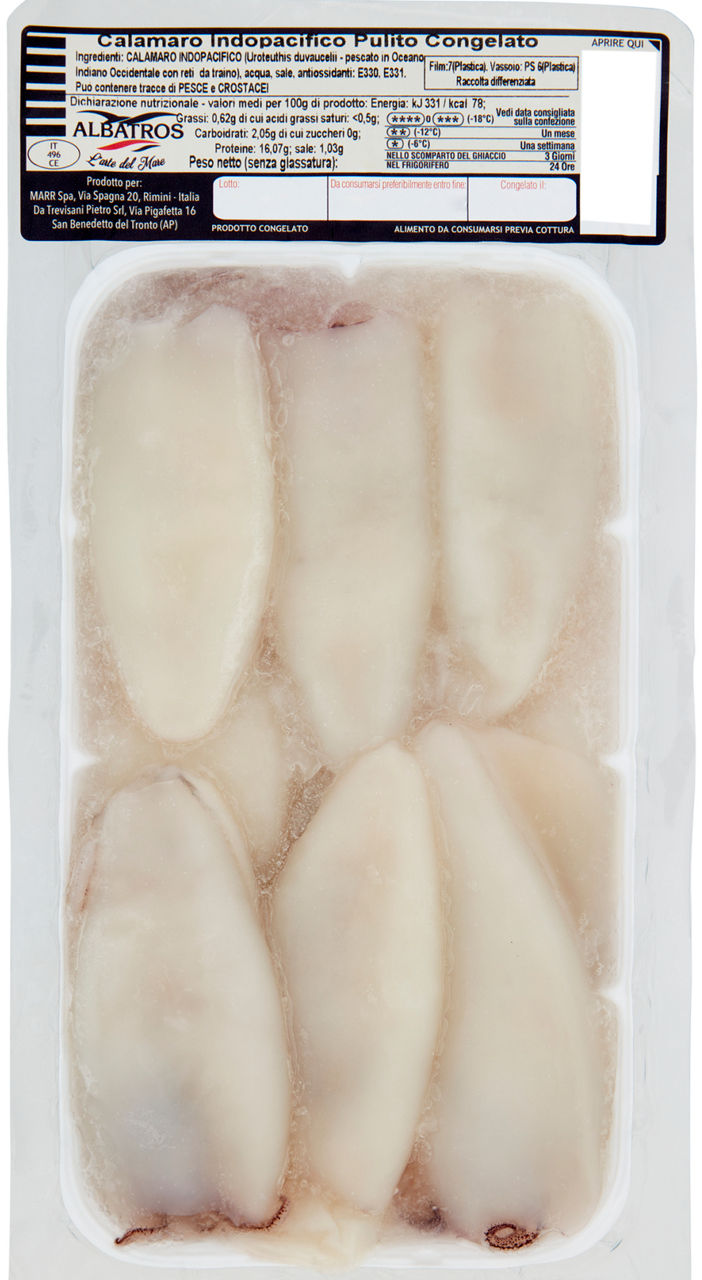 Calamari puliti 400 gr - Immagine 01