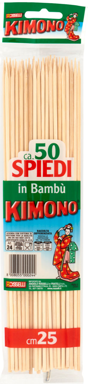 SPIEDINI KIMONO CM 25 BAMBU X 50 SACCHETTO PZ 1 - Immagine 21