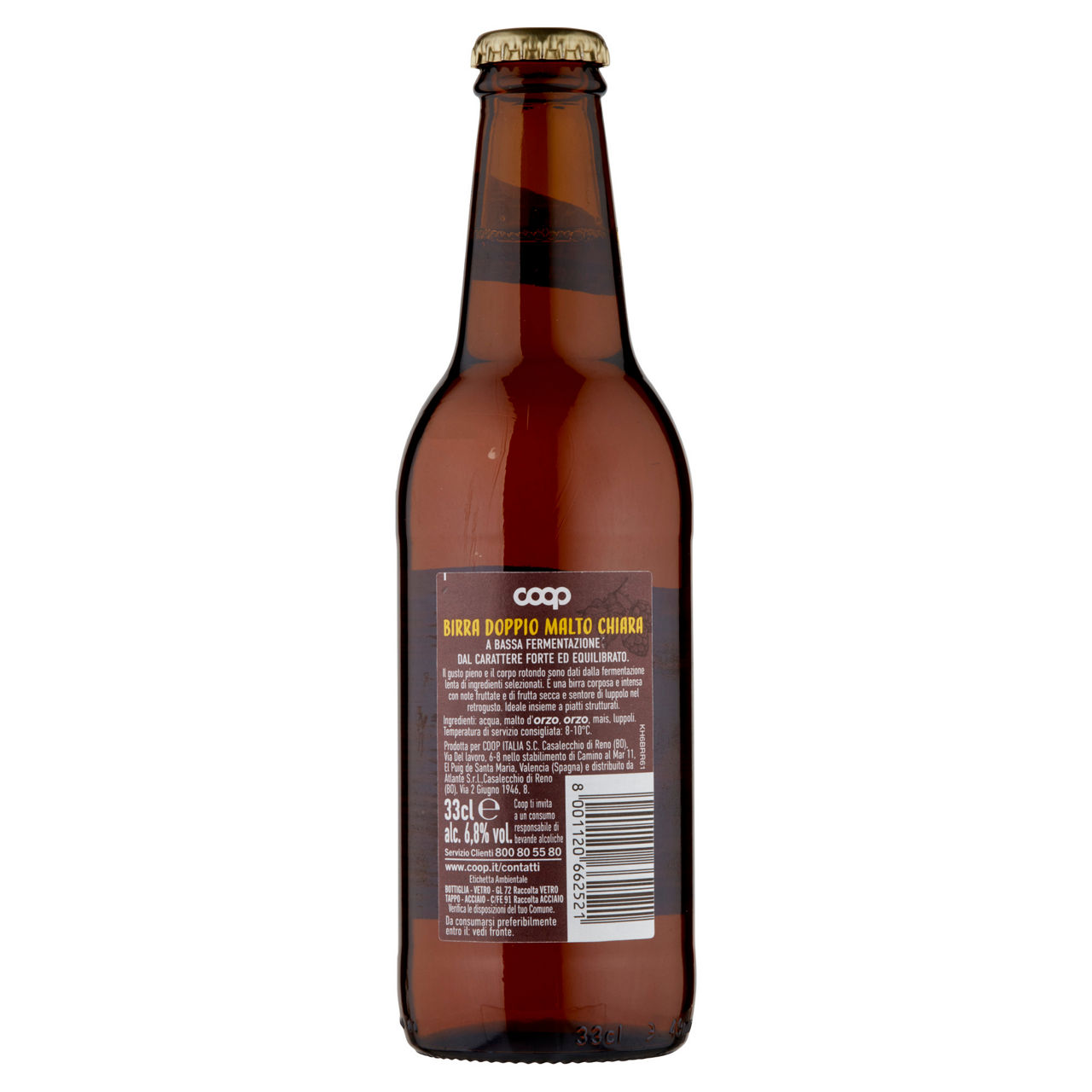 BIRRA DOPPIO MALTO 6,8 GRADI CHIARA COOP BOTTIGLIA ML 330 - Immagine 21