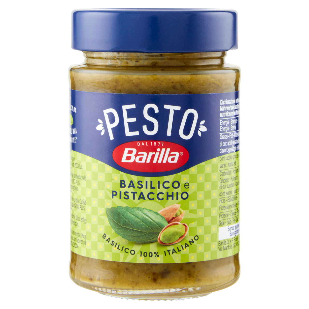 Pesto basilico e pistacchio 190 gr