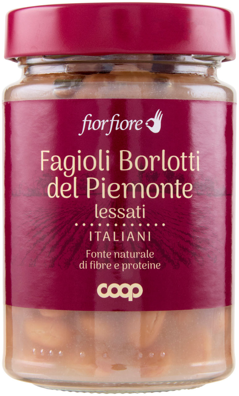 Fagioli borlotti del piemonte lessati 220 gr