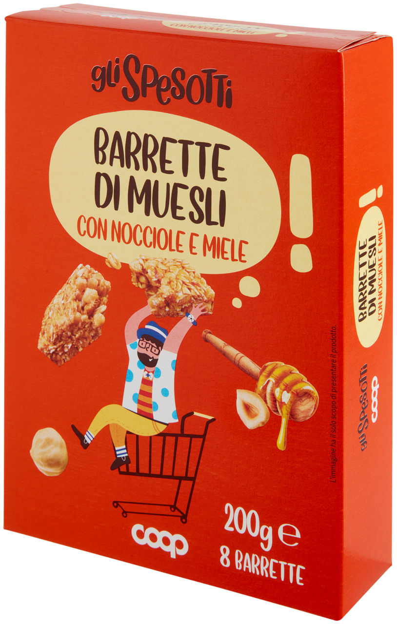 BARRETTA GLI SPESOTTI MUESLI CON NOCCIOLE E MIELE 8 PEZZI G200 - Immagine 61