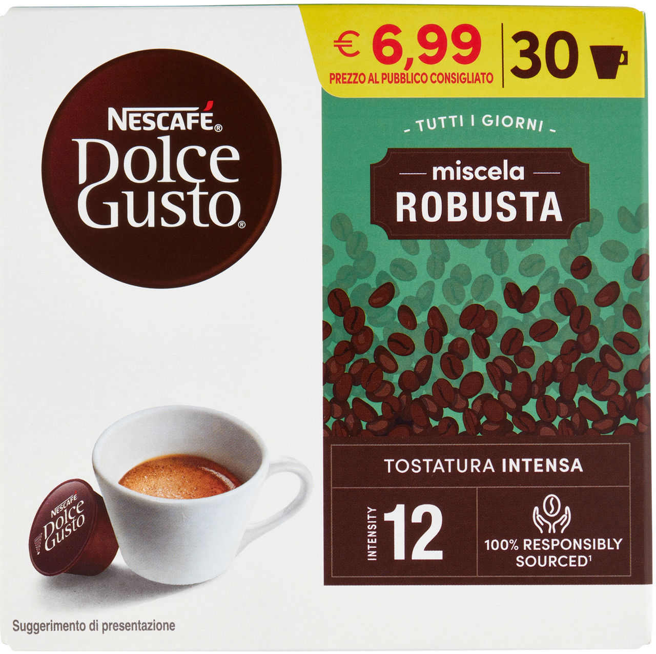 Caffè in capsule miscela robusta 30 pz