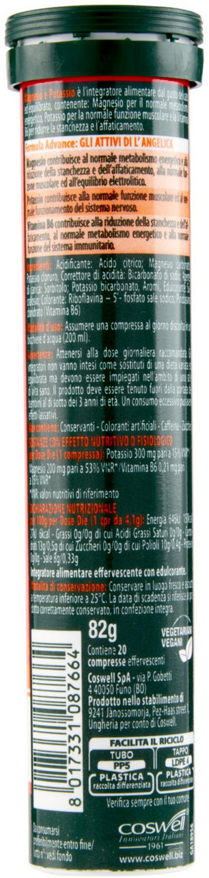 L'ANGELICA HF INTEGRATORE MAGNESIO E POTASSIO EFFERVESCENTE 20 CRP G82 - Immagine 21