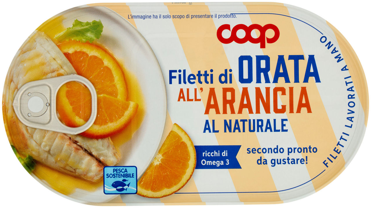 Filetti di orata all'arancia coop g 145 sgoc g 100