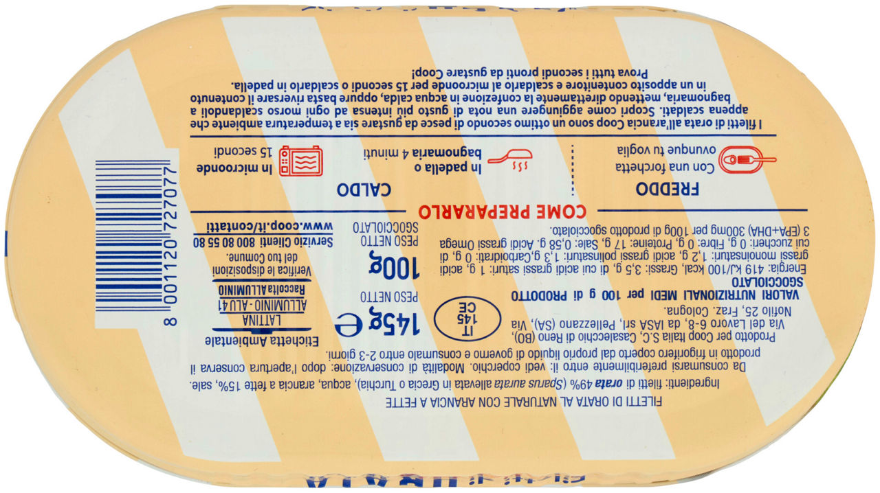 FILETTI DI ORATA ALL'ARANCIA COOP G 145 SGOC G 100 - Immagine 21