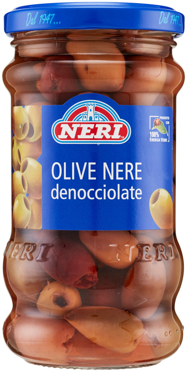 Olive leccino denocciolate neri g290 sgocc.g140