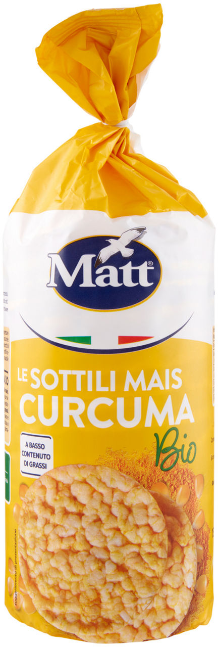 Gallette sottili mais e curcuma bio matt g 130