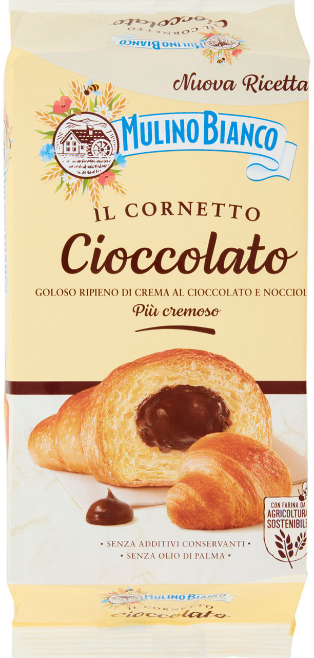 Cornetto cioccolato  mulino bianco scatola g 300 pz.6