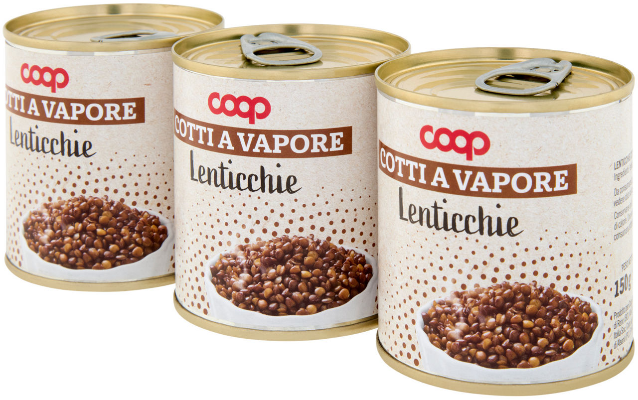 LENTICCHIE COTTE AL VAPORE COOP CLUSTER LATTINA 150X3 G - Immagine 61