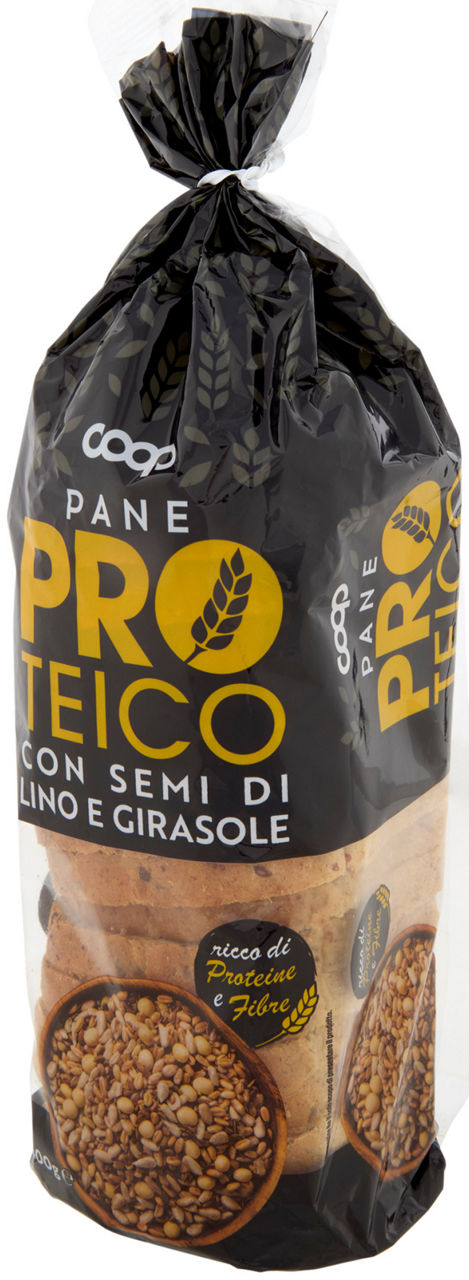 PANE A FETTE PROTEICO CON SEMI DI LINO E GIRASOLE COOP G 400 - Immagine 61