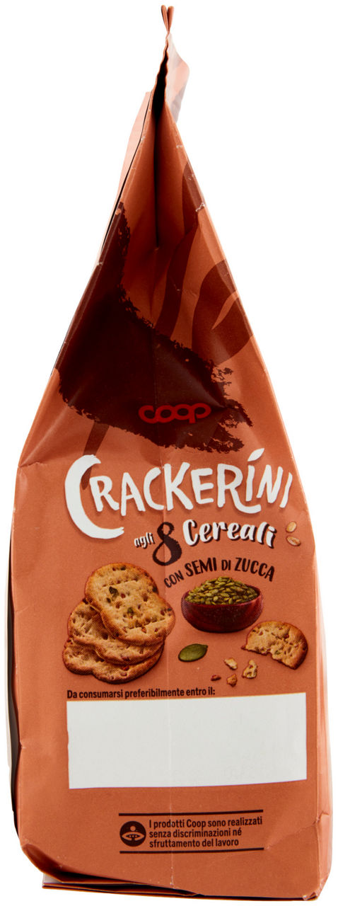 CRACKERINI 8 CEREALI CON SEMI ZUCCA COOP G 230 - Immagine 11