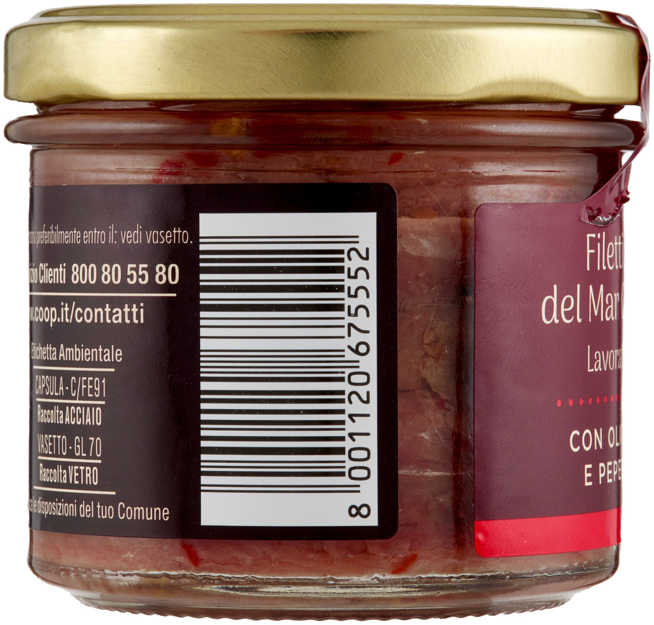 FILETTI DI ALICI DEL CANTABRICO C/PEPERONCINO FIOR FIORE COOP VV G 110 - Immagine 11