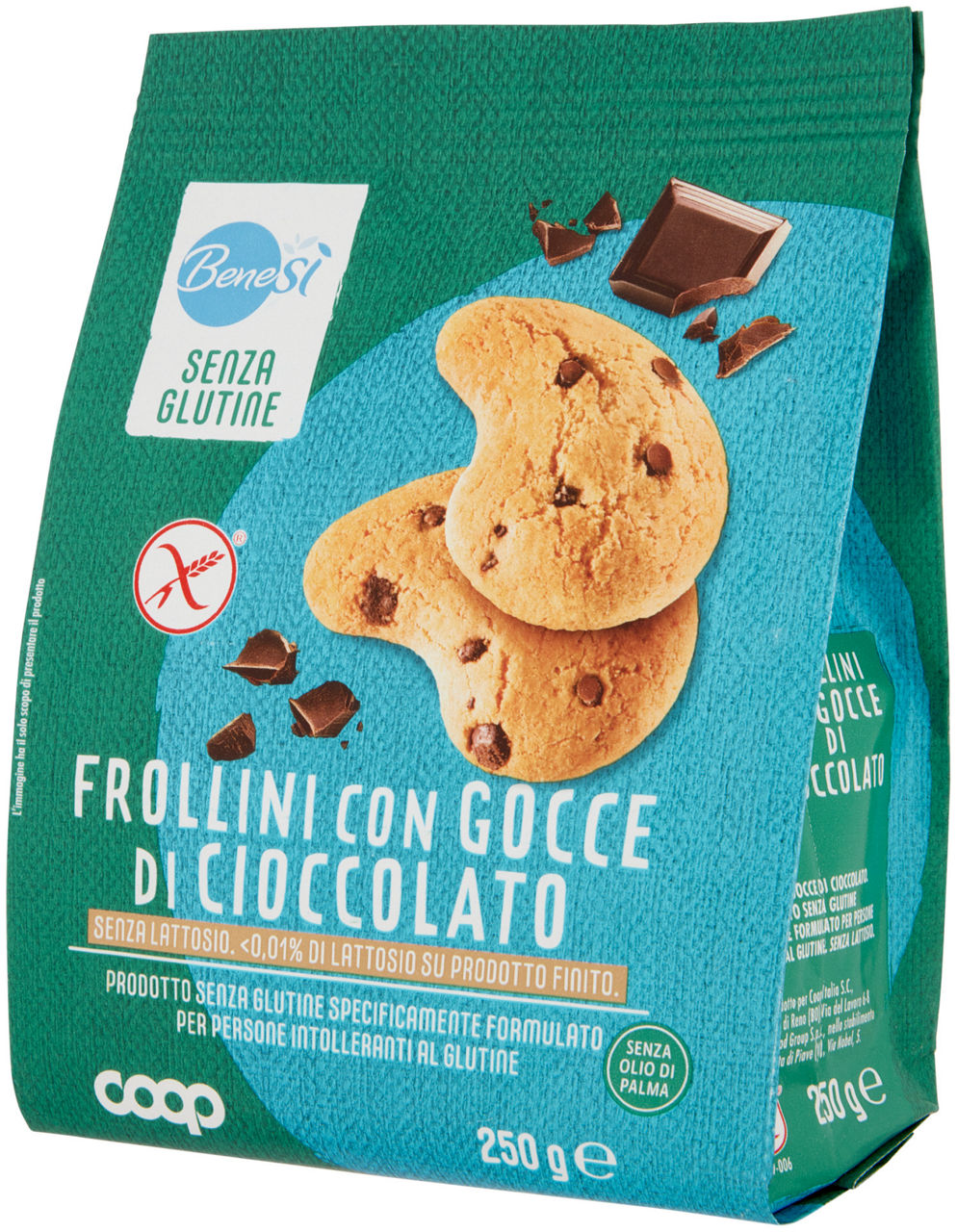 FROLLINO GOCCE DI CIOCCOLATO S/GLUTINE S/LATTOSIO BENESÌ COOP G250 - Immagine 61