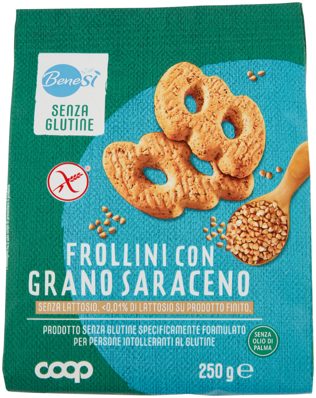 Frollino con grano saraceno s/gluitine s/lattosio benesì coop g250