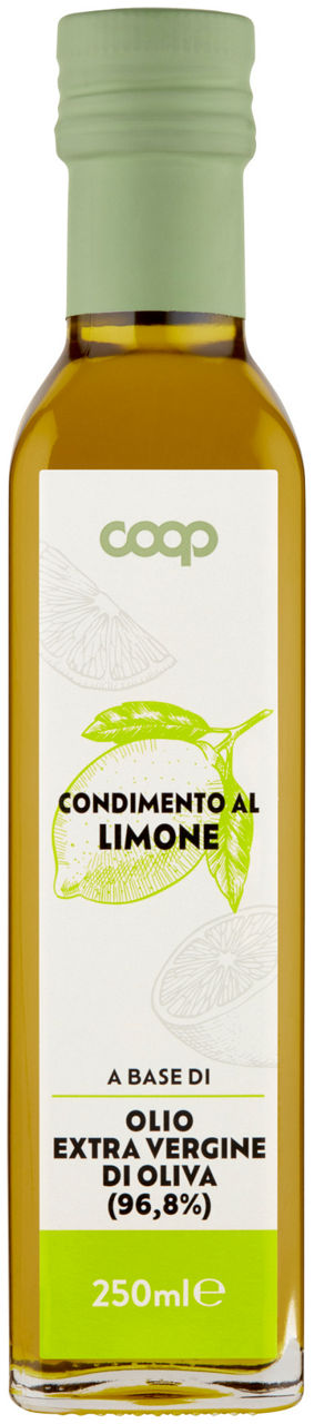 CONDIMENTO AL LIMONE A BASE DI OLIO EXTRA VERGINE DI OLIVA COOP ML 250 - Immagine 01