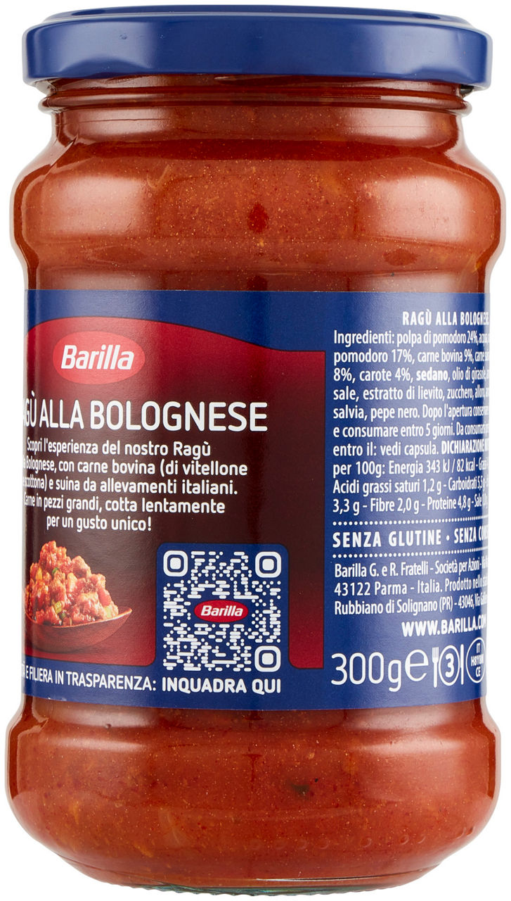 RAGU'ALLA BOLOGNESE BARILLA VASO G 300 - Immagine 21