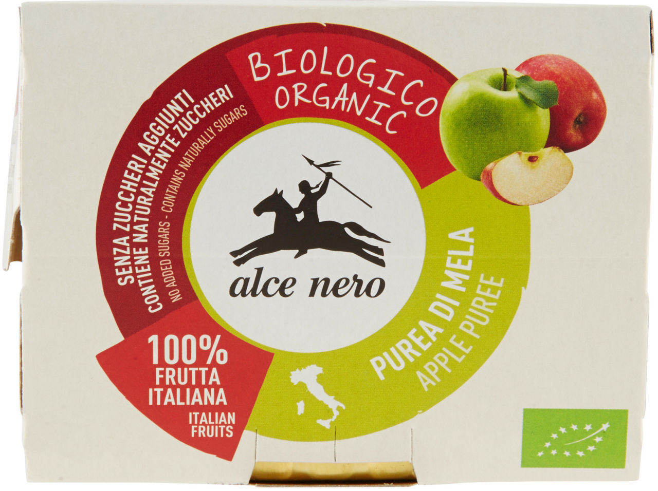 PUREA DI MELA BIOLOGICA 100% FRUTTA  ALCE NERO G 100X2 - Immagine 21