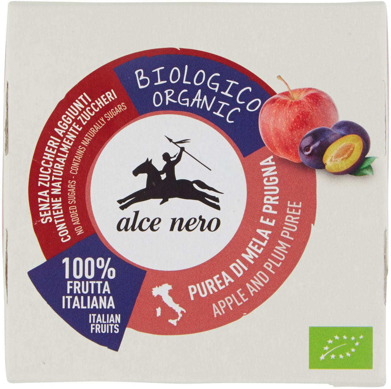 PUREA DI MELA E PRUGNA BIOLOGICA 100% FRUTTA  ALCE NERO G 100X2 - Immagine 41