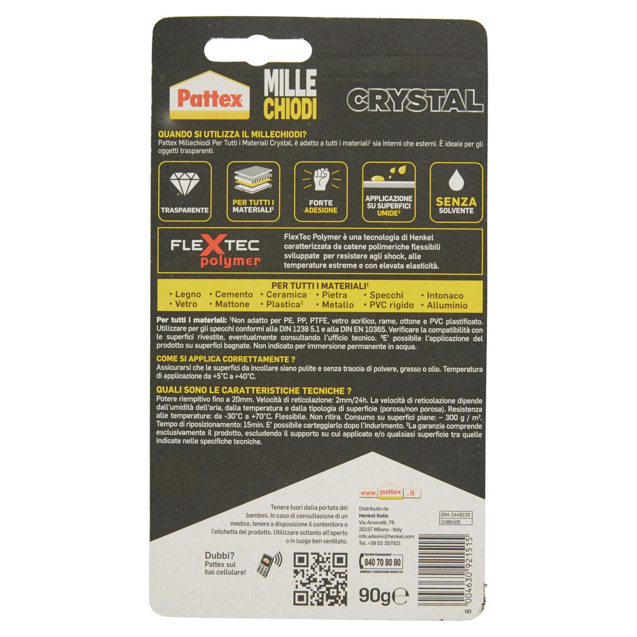 PATTEX MILLECHIODI CRYSTAL 90G - Immagine 21