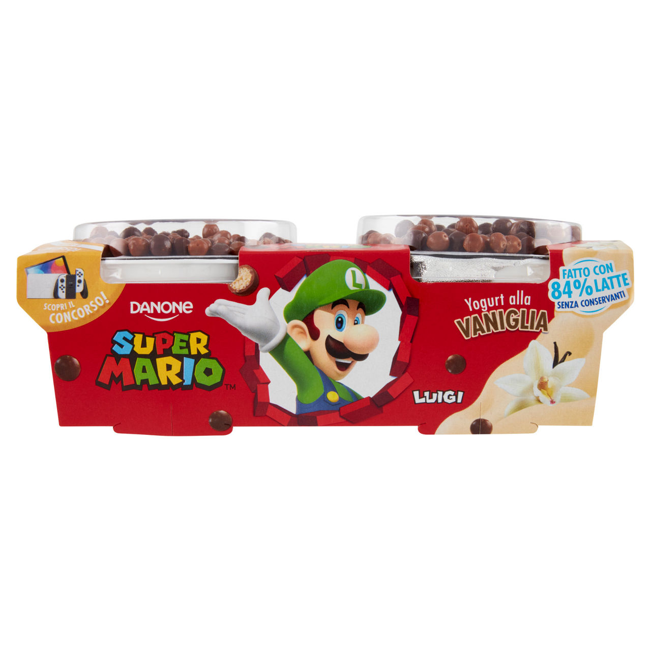 Yogurt Super Mario alla vaniglia 2 pz da 110 gr - Immagine 01