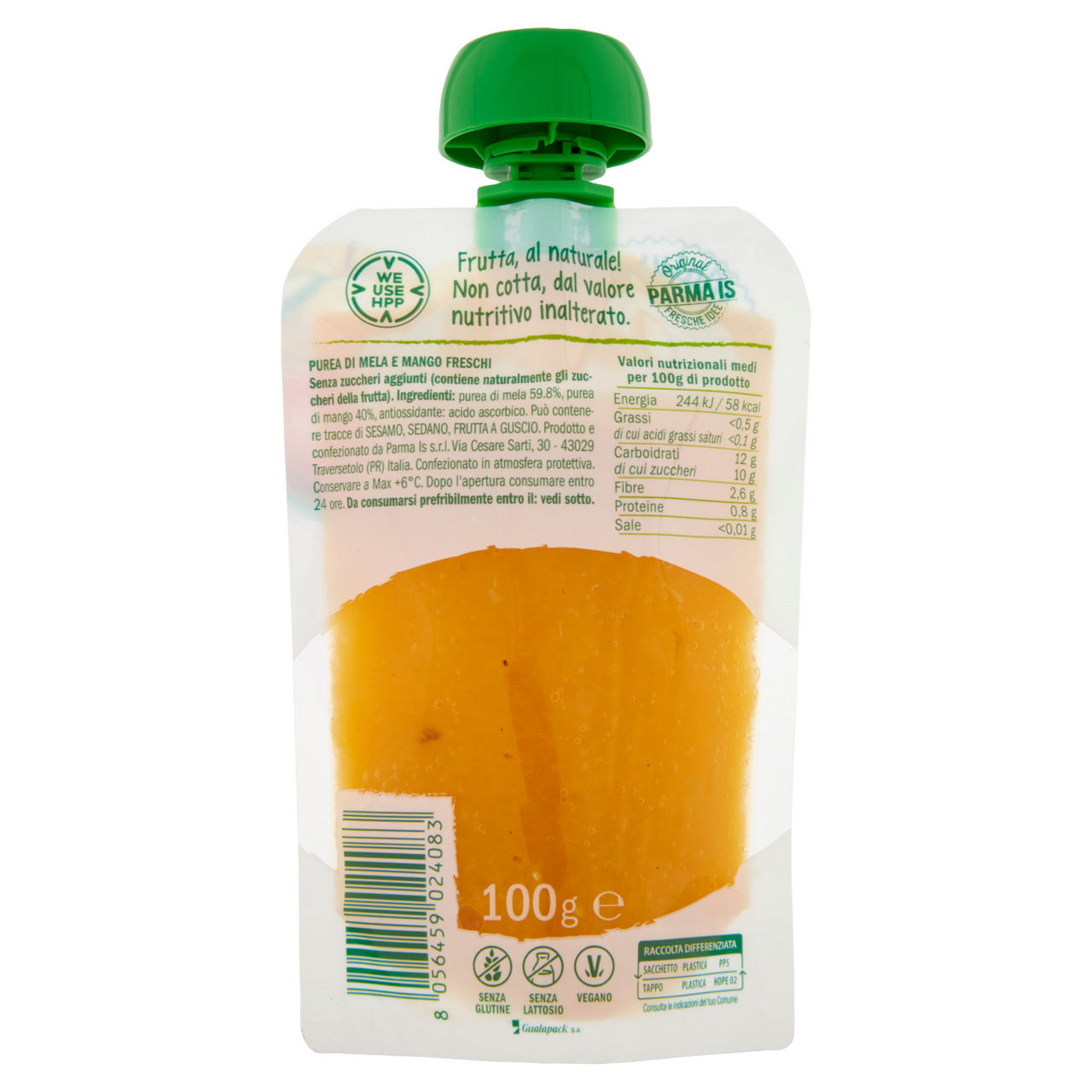 Purea di mela e mango pouch 100 gr - Immagine 21