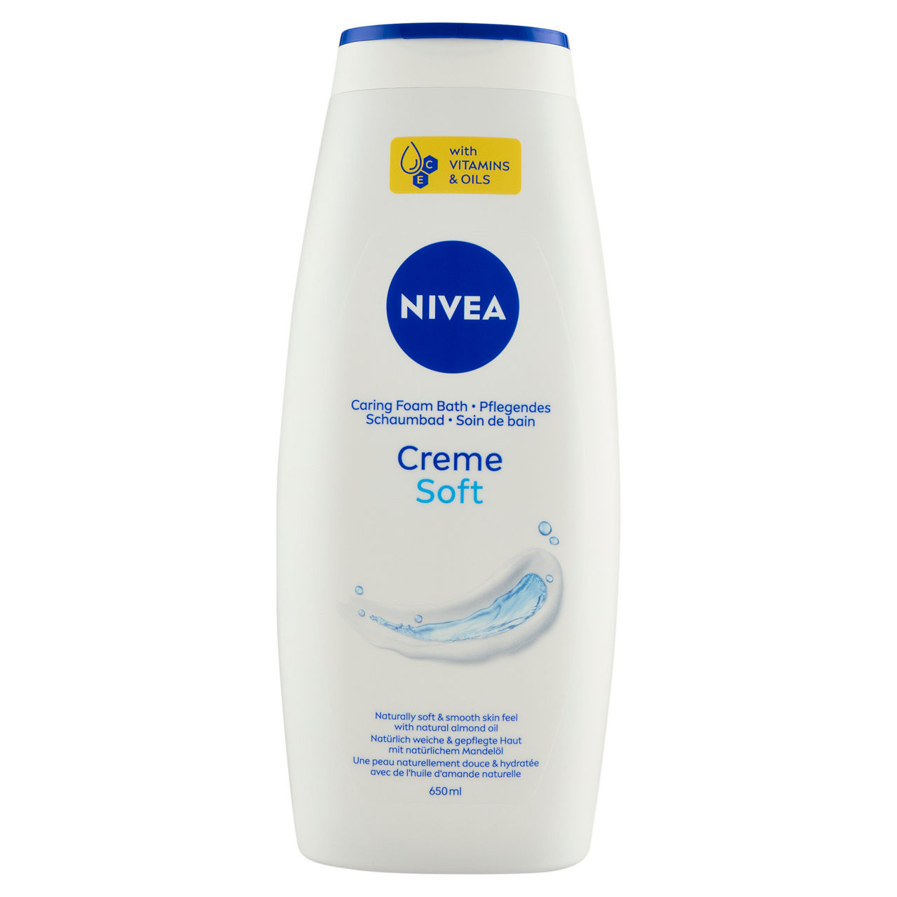 Bagnoschiuma nivea creme soft ml 650