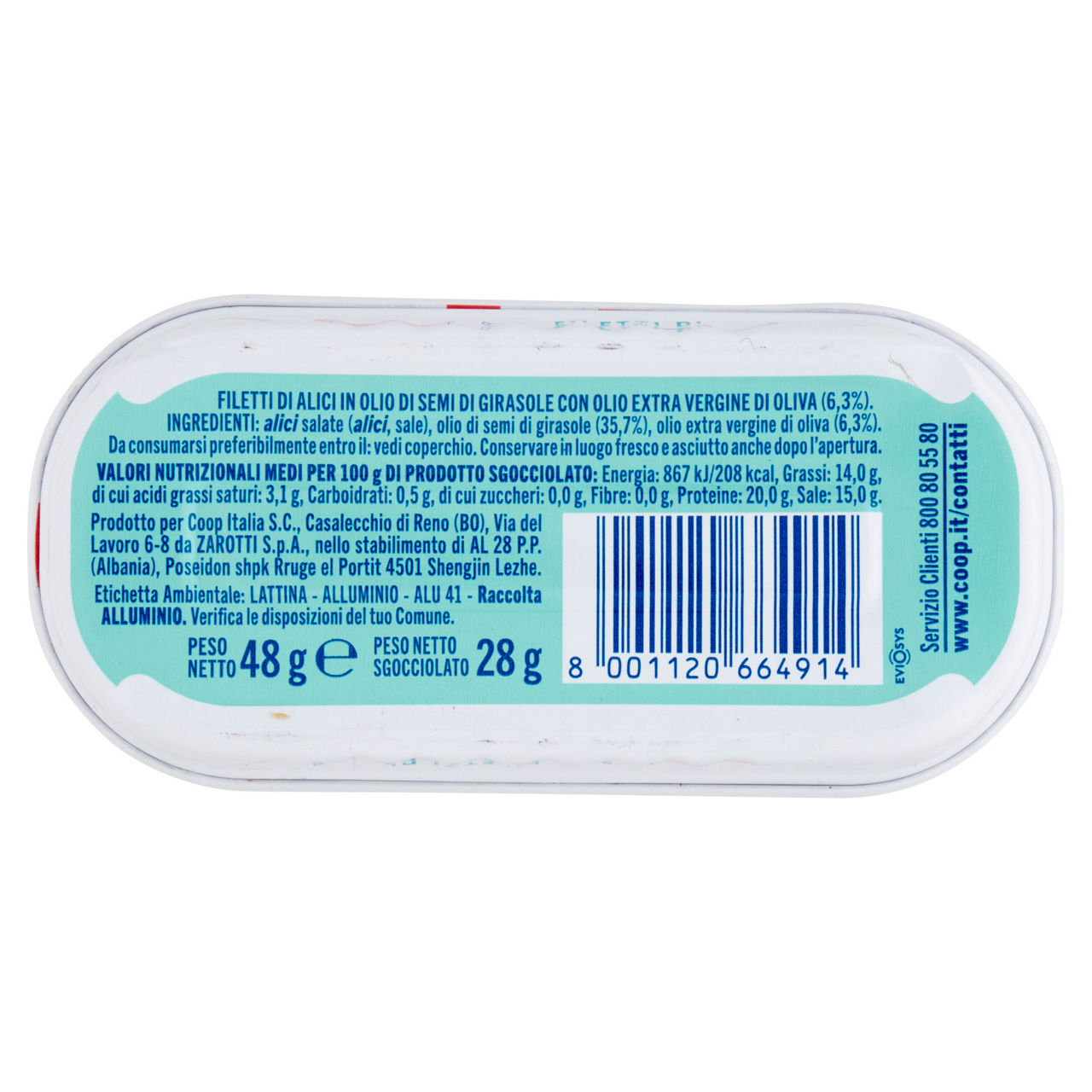 Filetti di alici distese in olio 48 gr - Immagine 21