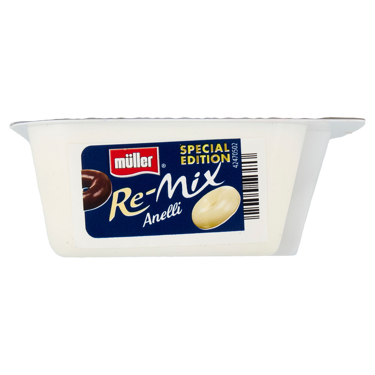 Yogurt bianco con anelli di cioccolato al latte e bianco 150 gr - Immagine 51