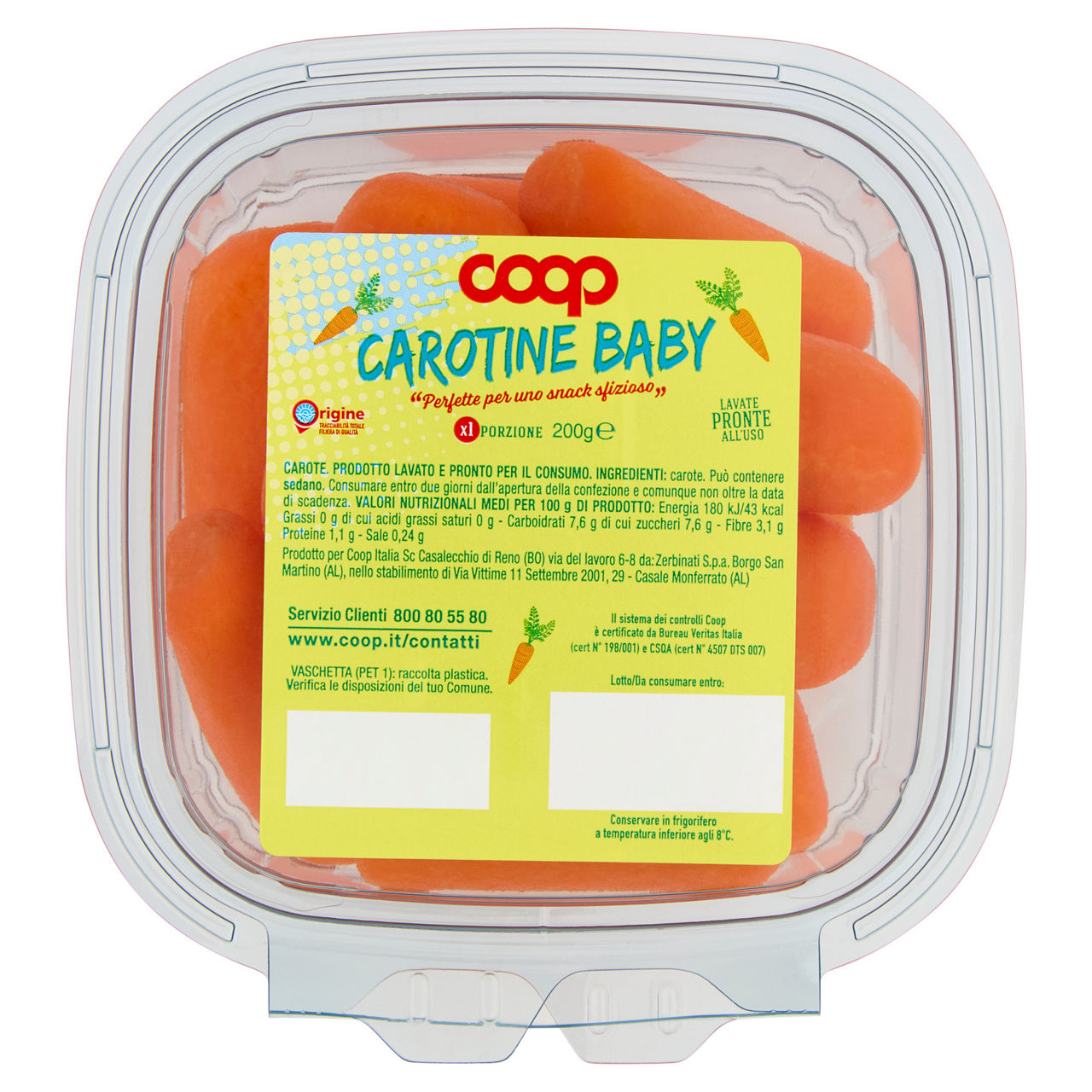 Carote baby 200 gr